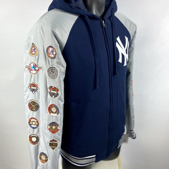 NEW YORK YANKEES 27 TIME WORLD SERIES CHAMPIONSHIP  Hooded Jacket  S M L XL 2X - Picture 6 of 9